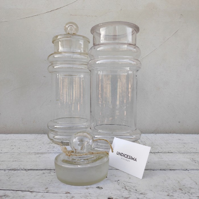 Passa il mouse sull'immagine per ingrandire Immagine dell'articolo Contenitori Contenitore in vetro per caramelle vintage n.365