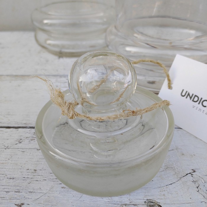 Passa il mouse sull'immagine per ingrandire Immagine dell'articolo Contenitori Contenitore in vetro per caramelle vintage n.365