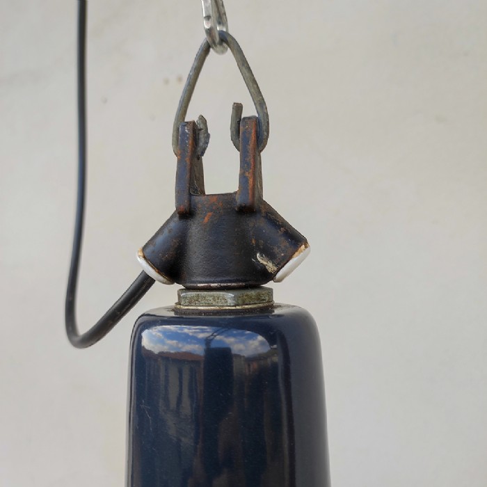 Miniatura dell'articolo Lampada industriale a sospensione vintage EKA Ungheria - Oggetto n.260