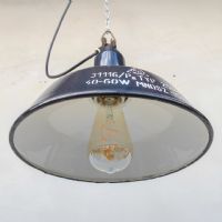 Miniatura dell'articolo Lampada industriale a sospensione vintage EKA Ungheria - Oggetto n.260