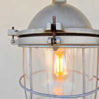 Miniatura dell'articolo Lampada industriale navale vintage sovietica CCCP - Oggetto n.282