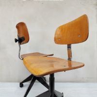 Miniatura dell'articolo Sedia sgabello industriale Velca Legnano vintage - Oggetto n.61