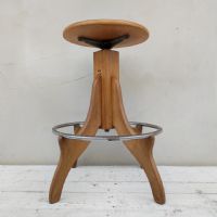 Ingrandisci l'immagine Miniatura dell'articolo Sgabello da laboratorio Sgabello da architetto tecnigrafo vintage n.362