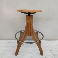 Ingrandisci l'immagine Miniatura dell'articolo Sgabello da laboratorio Sgabello da architetto tecnigrafo vintage n.362