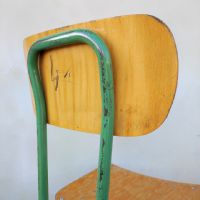Miniatura dell'articolo Sgabello industriale scolastico vintage - Oggetto n.248