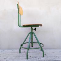 Miniatura dell'articolo Sgabello industriale scolastico vintage - Oggetto n.248