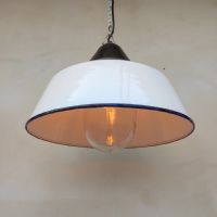 Miniatura dell'articolo Lampada industriale a sospensione Lampada industriale vintage Ungherese a sospensione D41 n.433