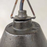 Miniatura dell'articolo Lampada industriale a sospensione Lampada industriale vintage Ungherese a sospensione D41 n.433
