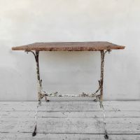 Tavolino da bistrot vintage n�NaN di colore Bianco / marrone