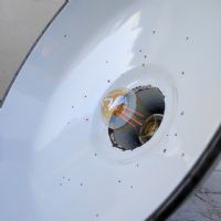 Ingrandisci l'immagine Miniatura dell'articolo Lampada industriale a sospensione Lampade (2) industriali a sospensione francesi vintage D41 n.366