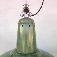 Ingrandisci l'immagine Miniatura dell'articolo Lampada industriale a sospensione Lampade (2) industriali a sospensione francesi vintage D41 n.366