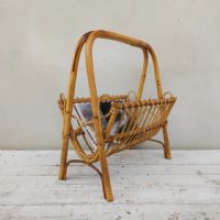 Ingrandisci l'immagine Miniatura dell'articolo Contenitori Portariviste midcentury in bamboo vintage n.383