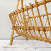 Ingrandisci l'immagine Miniatura dell'articolo Contenitori Portariviste midcentury in bamboo vintage n.383