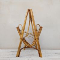 Ingrandisci l'immagine Miniatura dell'articolo Contenitori Portariviste midcentury in bamboo vintage n.383