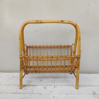 Ingrandisci l'immagine Miniatura dell'articolo Contenitori Portariviste midcentury in bamboo vintage n.383