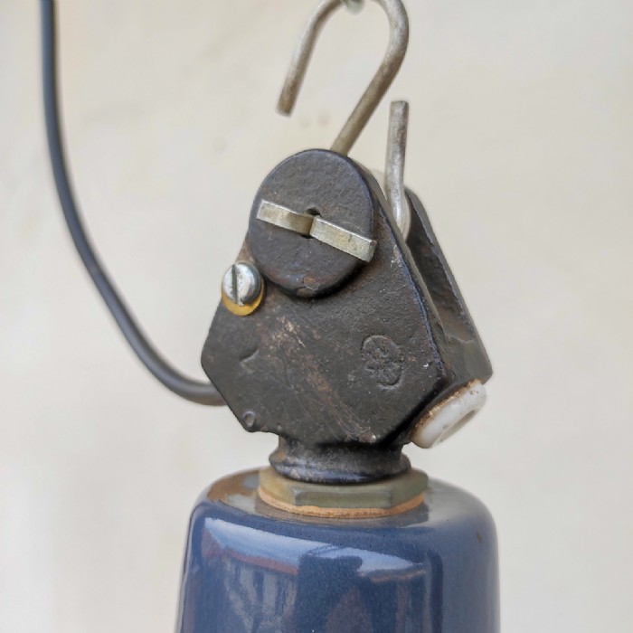 Miniatura dell'articolo Lampada industriale a sospensione vintage EKA Ungheria - Oggetto n.261