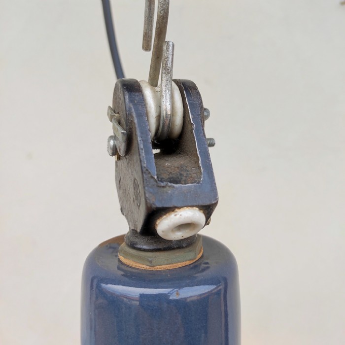 Miniatura dell'articolo Lampada industriale a sospensione vintage EKA Ungheria - Oggetto n.261