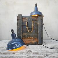 Miniatura dell'articolo Lampada industriale a sospensione vintage EKA Ungheria - Oggetto n.261
