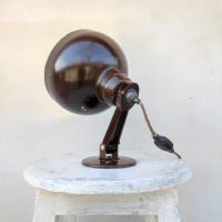 Lampada da scrivania industriale laboratorio Zeiss vintage - miniatura 7