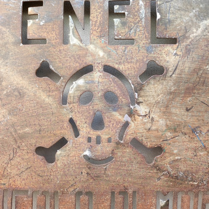 Miniatura dell'articolo Cartello segnaletico ENEL vintage - Oggetto n.92