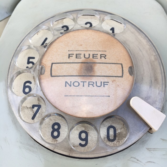 Miniatura dell'articolo Telefono a rotella tedesco Vintage - Oggetto n.145