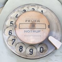 Miniatura dell'articolo Telefono a rotella tedesco Vintage - Oggetto n.145