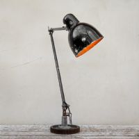 Lampada industriale banco di lavoro vintage - miniatura 3
