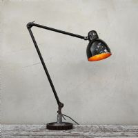 Lampada industriale banco di lavoro vintage n�NaN di colore Nero / argento