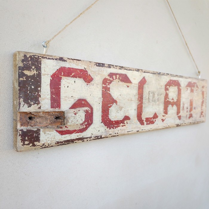 Miniatura dell'articolo Insegna bifacciale gelati vintage - Oggetto n.203