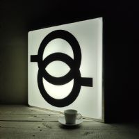 Miniatura dell'articolo Insegna luminosa illy caffè vintage anni 80 - Oggetto n.204