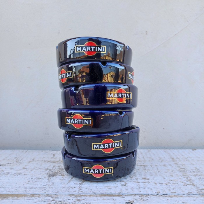 Immagine dell'articolo Posacenere Posacenere Martini ceramica blu Vintage n.428