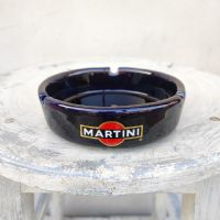 Miniatura dell'articolo Posacenere Posacenere Martini ceramica blu Vintage n.428