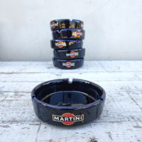 Miniatura dell'articolo Posacenere Posacenere Martini ceramica blu Vintage n.428