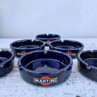 Miniatura dell'articolo Posacenere Posacenere Martini ceramica blu Vintage n.428