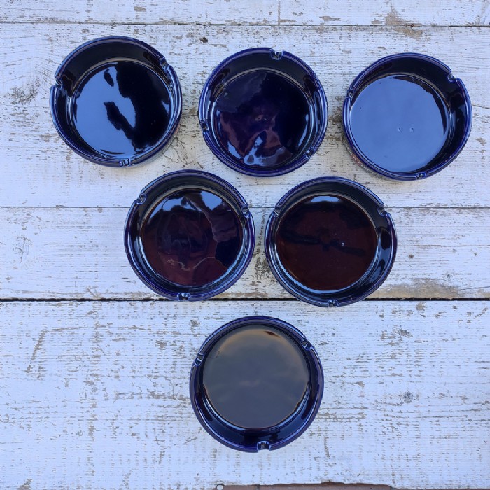 Immagine dell'articolo Posacenere Posacenere Martini ceramica blu Vintage n.428