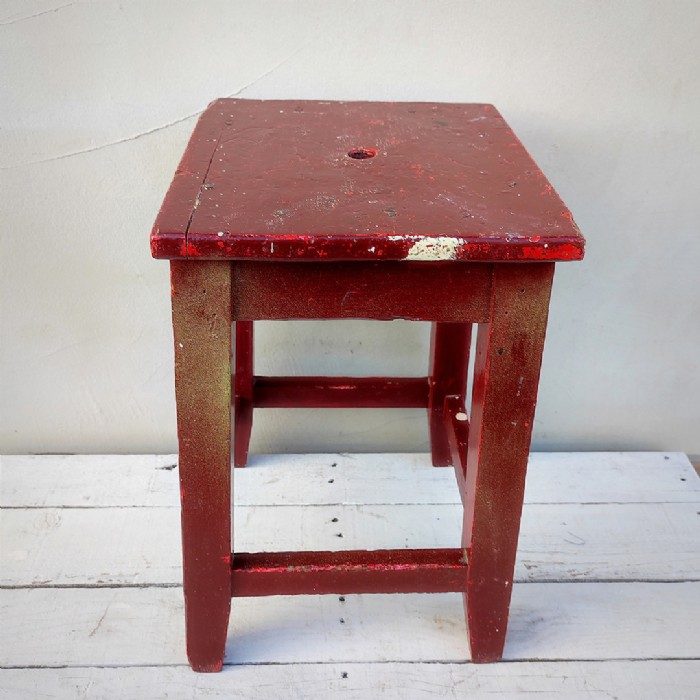Miniatura dell'articolo Sgabello rustico vintage - Oggetto n.69