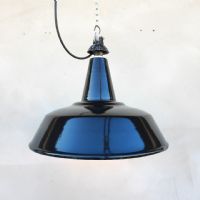 Miniatura dell'articolo Lampada industriale a sospensione Lampada industriale a sospensione italiana vintage D35,5 n.402