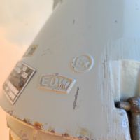 Miniatura dell'articolo Lampada industriale a sospensione LAMPADA INDUSTRIALE BUNKER EOW DDR VINTAGE n.384