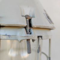 Miniatura dell'articolo Lampada industriale a sospensione LAMPADA INDUSTRIALE BUNKER EOW DDR VINTAGE n.384