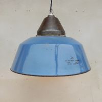 Miniatura dell'articolo Lampada industriale a sospensione Lampada industriale vintage ungherese a sospensione 41 n.435