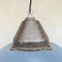 Miniatura dell'articolo Lampada industriale a sospensione Lampada industriale vintage ungherese a sospensione 41 n.435