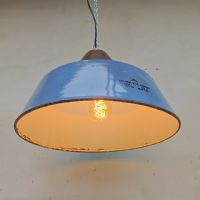 Miniatura dell'articolo Lampada industriale a sospensione Lampada industriale vintage ungherese a sospensione 41 n.435