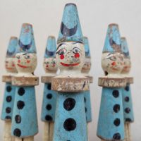Miniatura dell'articolo 8 Birilli giocattolo francesi vintage anni 30 - Oggetto n.285