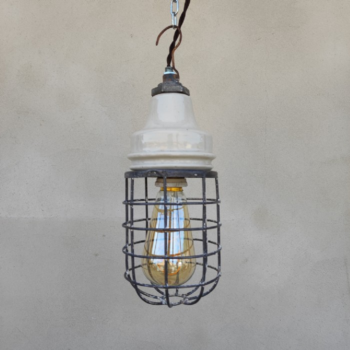 Passa il mouse sull'immagine per ingrandire Lampada industriale da lavoro vintage - foto 9