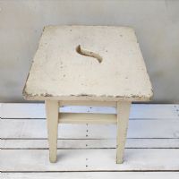 Miniatura dell'articolo Sgabello rustico di campagna vintage - Oggetto n.70