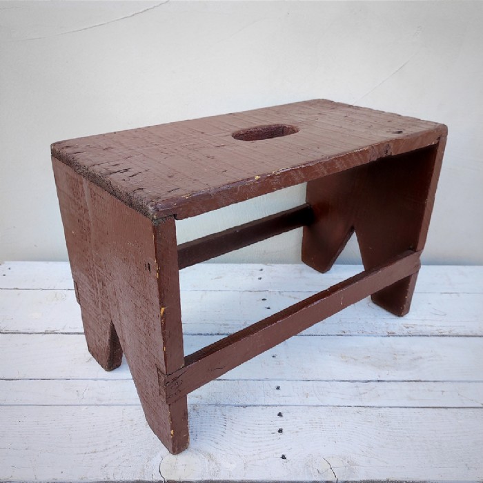 Miniatura dell'articolo Sgabello rustico vintage - Oggetto n.72