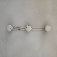 Appendiabiti da parete francese vintage n�NaN di colore Bianco