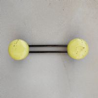 Appendiabiti da parete francese vintage n�NaN di colore Giallo / nero