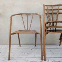 4 sedie industriali in ferro vintage n°NaN di colore Marrone liquirizia