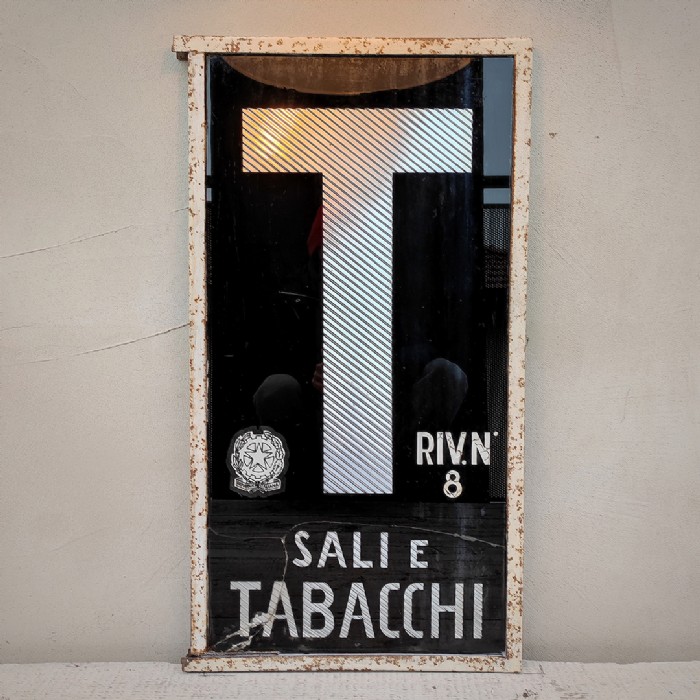 Miniatura dell'articolo Insegna Sali e Tabacchi bifacciale vintage - Oggetto n.205